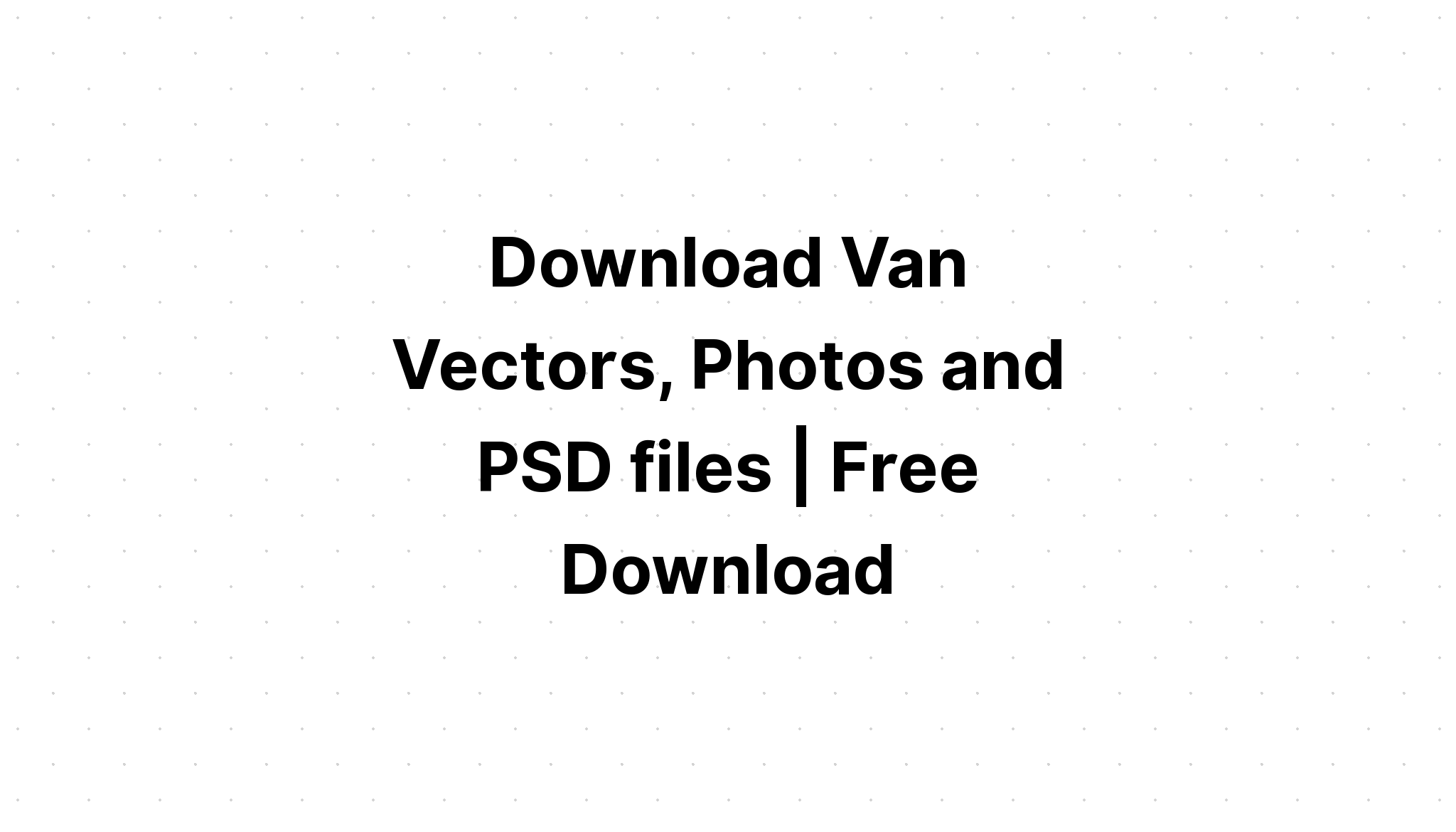 Download Camper Van Vector SVG File